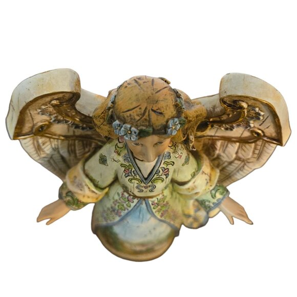 Psalm 36 Angel Figurine Woodland Scene Collectible Decor AS IS 9 Inch - Picture 13 of 16